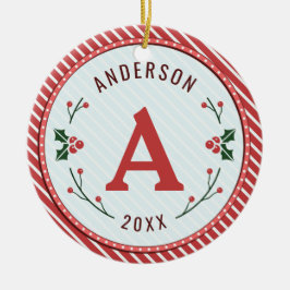 Ornamento Cerâmico de Marquee de Natal