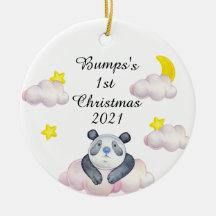 Ornamento cerâmico de natal de primeira bump