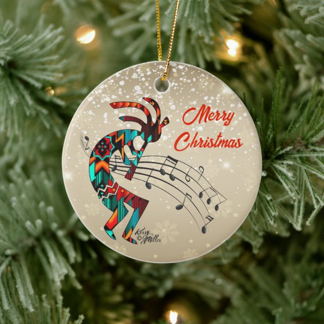 Ornamento Cerâmico de Natal Kokopelli (Árvore)