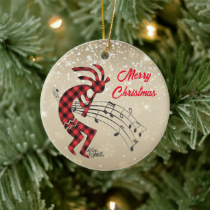 Ornamento Cerâmico de Natal Kokopelli