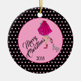 Ornamento cerâmico de Natal liso