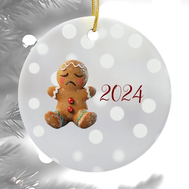 Ornamento cerâmico de pão-de-gengala existencial (Criador carregado)