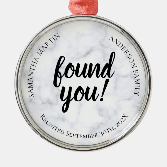 Ornamento Cerâmico de Reunião de Adoção (Frente)