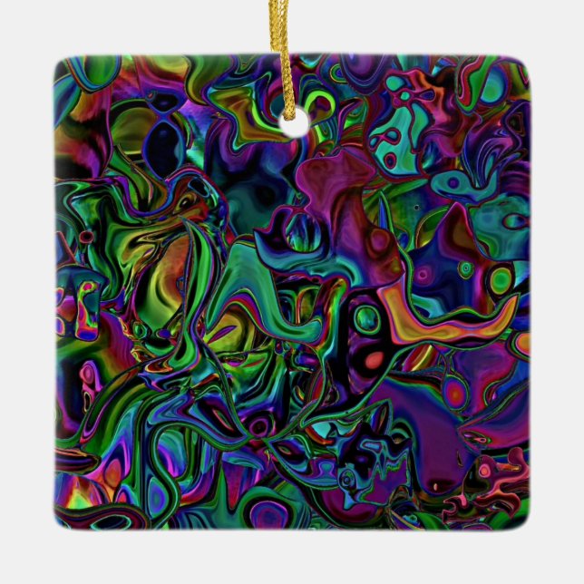 Ornamento cerâmico derretido do cérebro (Frente)