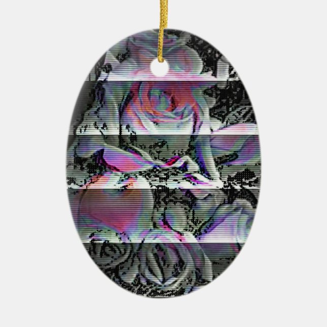 Ornamento cerâmico do Buquê Techno (Frente)