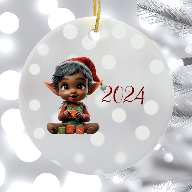 Ornamento Cerâmico Doll Baby Christmas (Criador carregado)