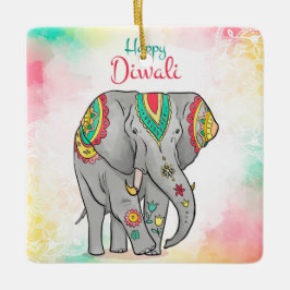 Ornamento cerâmico Happy Diwali