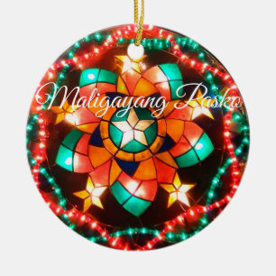 Ornamento cerâmico Lanterna de Natal nas Filipinas