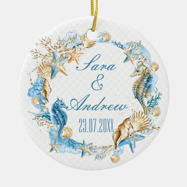 Ornamento cerâmico - Sealife (Frente)