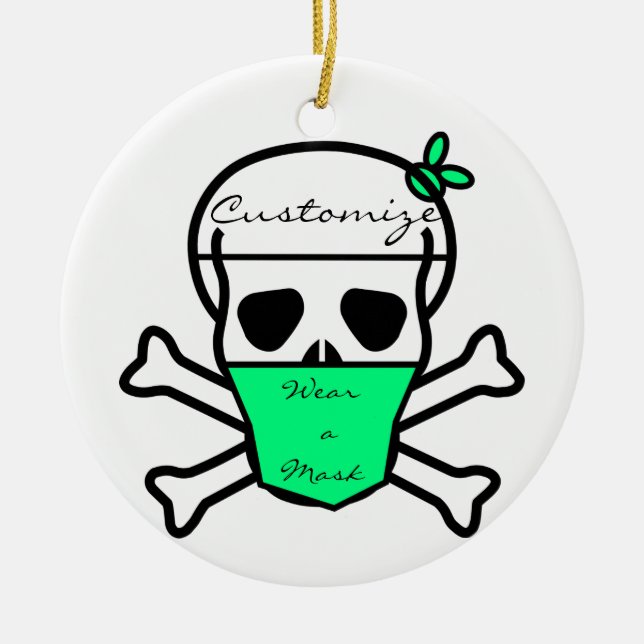 Ornamento cerâmico Thunder_Cove da Máscara de Vist (Frente)