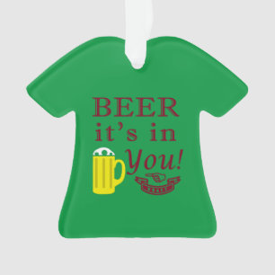 Ornamento Cerveja está em você! Cor