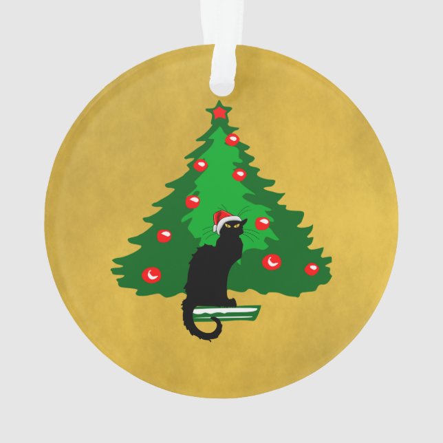 Ornamento Chat Noir Natal (Verso)