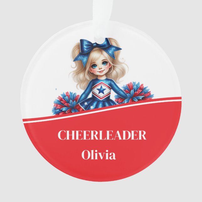 Ornamento Cheerleader acrílico (Frente)