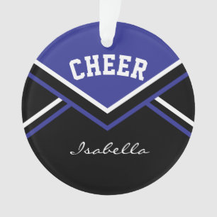 Ornamento Cheerleader Azul Escuro 📣 💖 Saúde