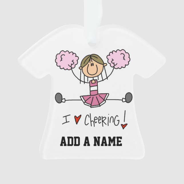 Ornamento Cheerleader rosa (Frente)