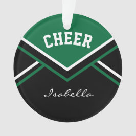 Ornamento Cheerleader Verde Escuro 📣 💖 Saúde