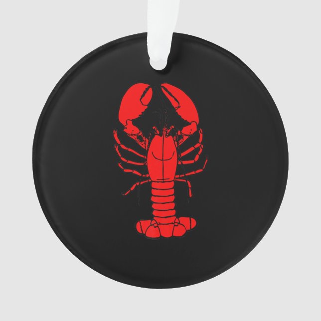 Ornamento Chef e lagosta | Presente para lagostas de cartoon (Frente)
