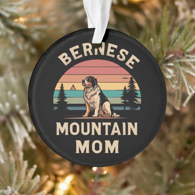 Ornamento Cherish Your Love: Bernese Mountain Dog Mãe (Árvore)