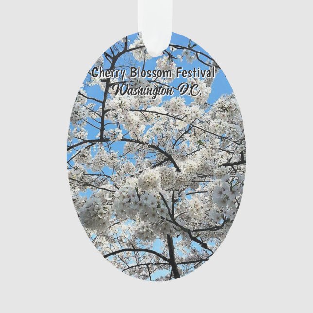 Ornamento Cherry Blossom Festival Washington D.C. Souvenir (Frente)