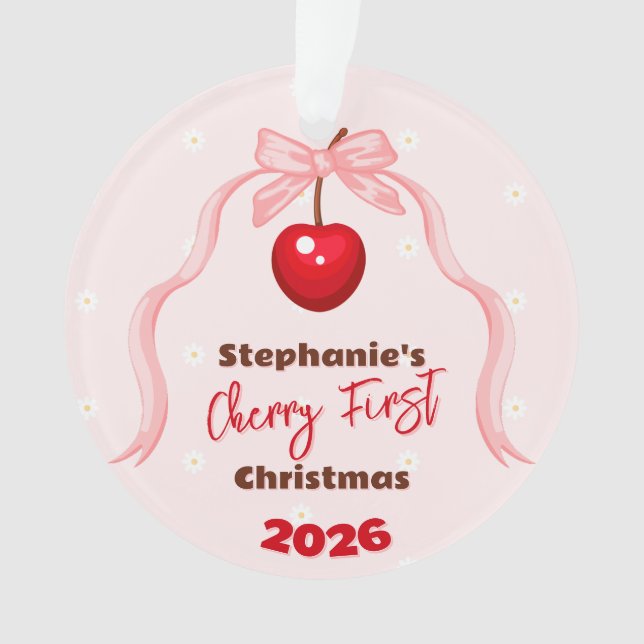 Ornamento Cherry Sweet Birthday (Frente)