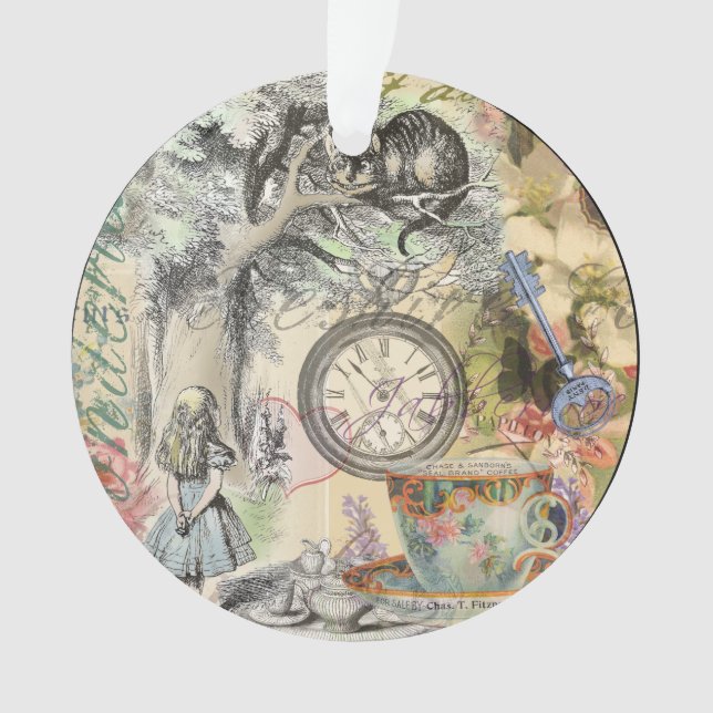 Ornamento Cheshire Cat Alice Wonderland Classic (Frente)