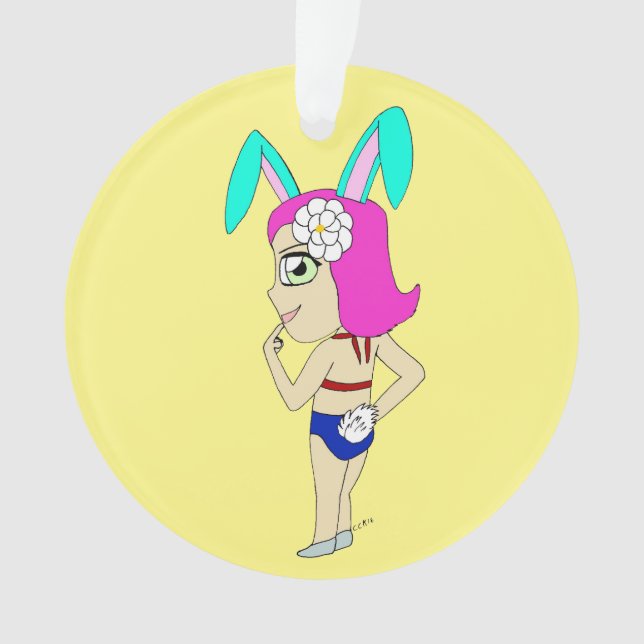 Ornamento chibi bunnygirl (Frente)