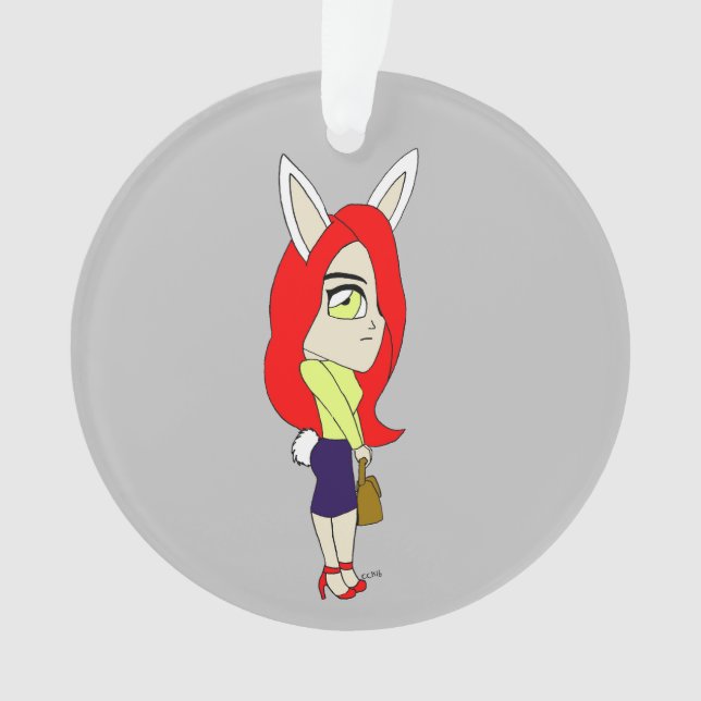 Ornamento chibi bunnygirl (Frente)