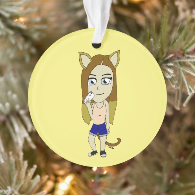 Ornamento Chibi Catgirl (Árvore)