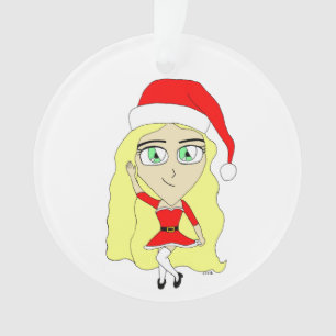 Ornamento Chibi de Natal