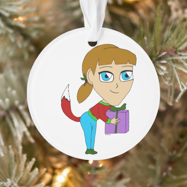 Ornamento chibi foxy girl    (Árvore)