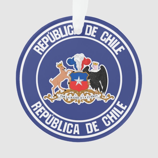 Ornamento Chile Round Emblem (Frente)