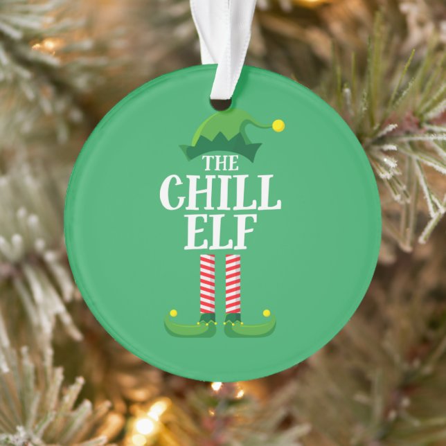 Ornamento Chill Elf Matching Family Group Christmas Party (Árvore)