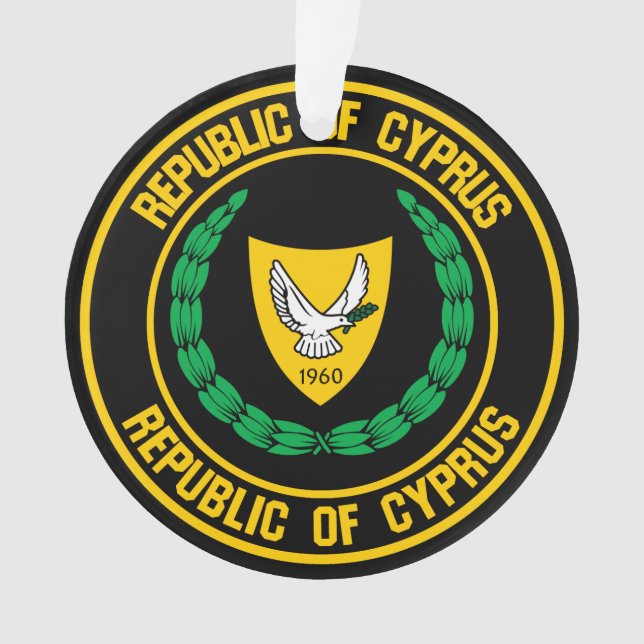 Ornamento Chipre Round Emblem (Frente)