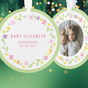 Ornamento Christening Baptism Gender Neutral Kids Foto