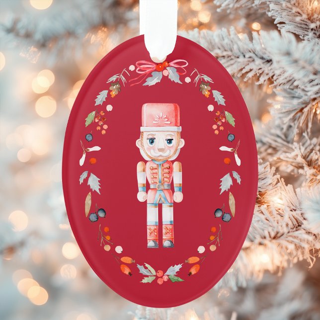 Ornamento Christmas Acrylic Ornament with Toy Soldier  (Criador carregado)