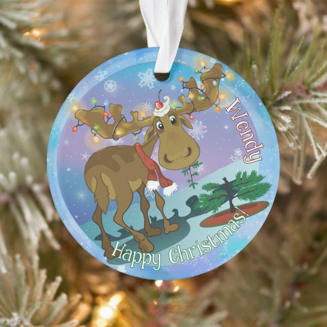 Ornamento Christmas Moose (Árvore)