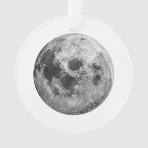 Ornamento Ciência da Astronomia Espacial legal com Lua Cheia