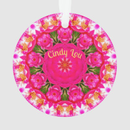 Ornamento CINDY LOU ~ ROSA LOVER ~ 0renomement ~ acrílico ~