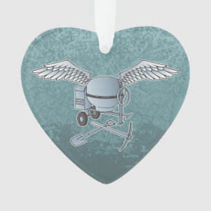 Ornamento Cinza azul de misturador de betão