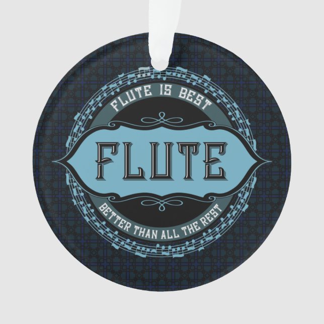 Ornamento Circuito Flute Best Music Note (Frente)