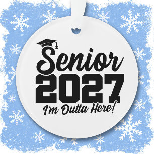 Ornamento Citação de Formatura Fora Daqui Turma de 2027