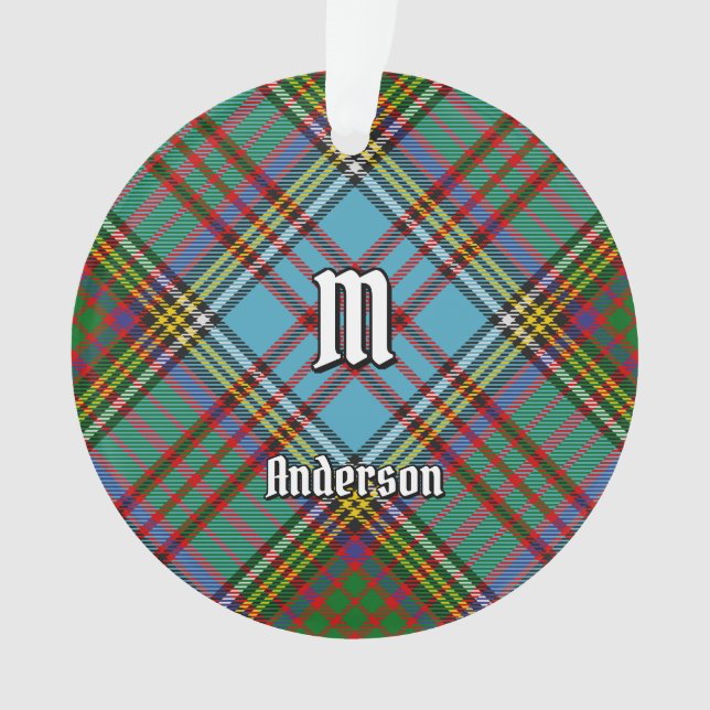 Ornamento Clan Anderson Tartan Ornament (Frente)