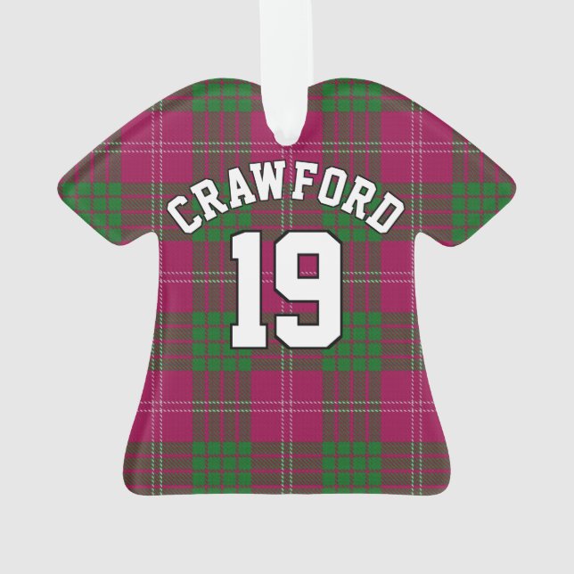 Ornamento Clan Crawford Tartan Christmas (Verso)
