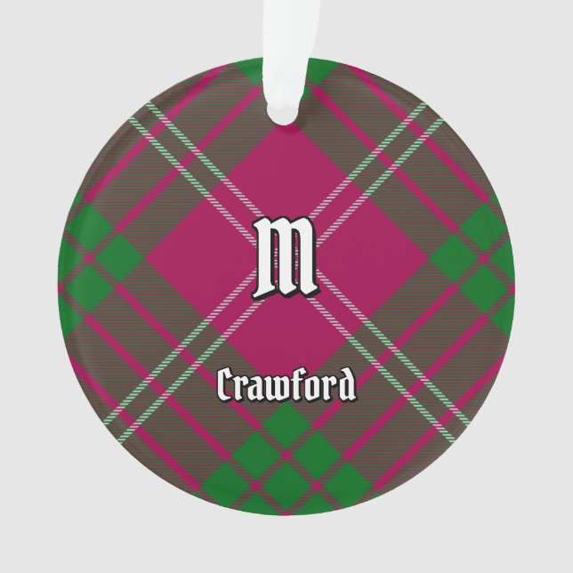 Ornamento Clan Crawford Tartan Ornament (Frente)