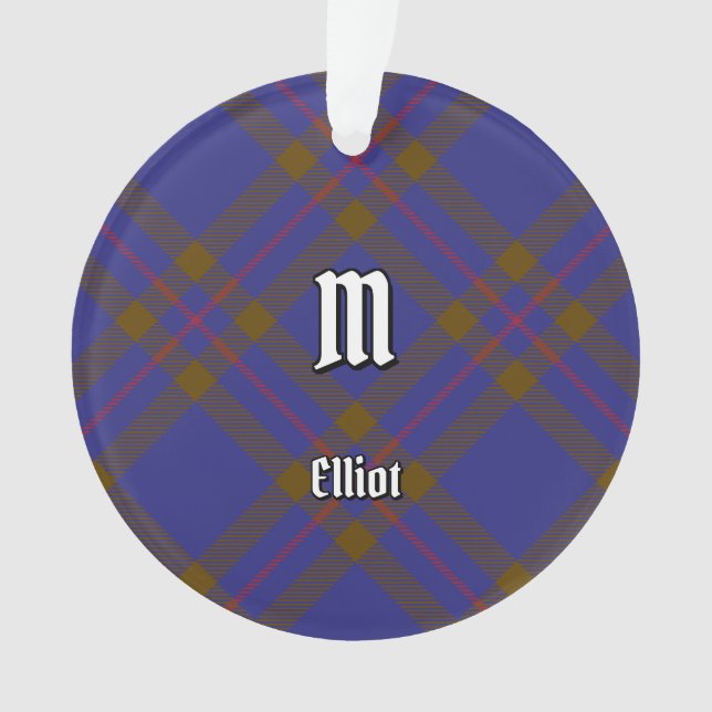 Ornamento Clan Elliot Modern Tartan Ornament (Frente)
