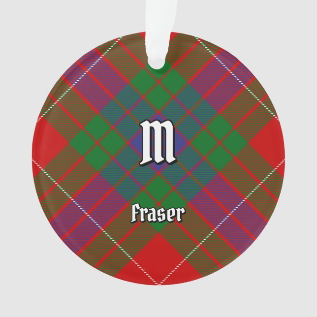 Ornamento Clan Fraser Tartan Ornament (Frente)