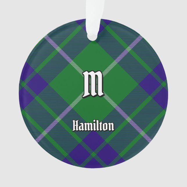 Ornamento Clan Hamilton Caçando Ornament Tartan (Frente)