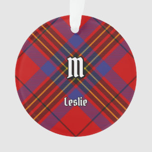 Ornamento Clan Leslie Red Tartan