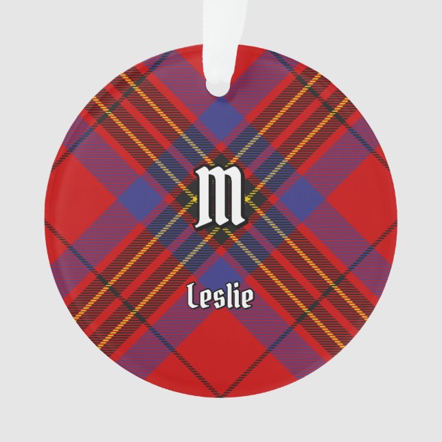 Ornamento Clan Leslie Red Tartan (Frente)