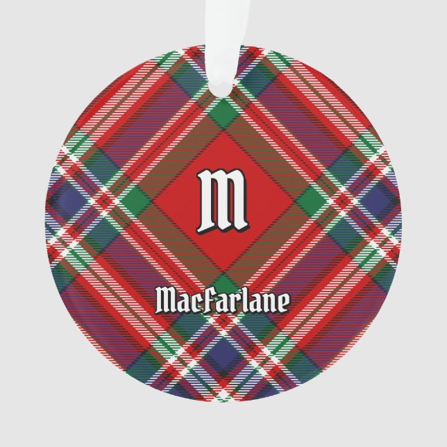 Ornamento Clan MacFarlane Red Tartan (Frente)